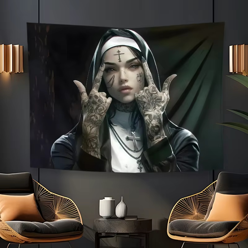 VIKAMA dark tattoo nuns tapest - đánh giá và giá Home Improvement Quotes