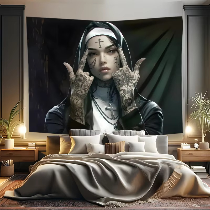 VIKAMA dark tattoo nuns tapest - đánh giá và giá Home Improvement Quotes