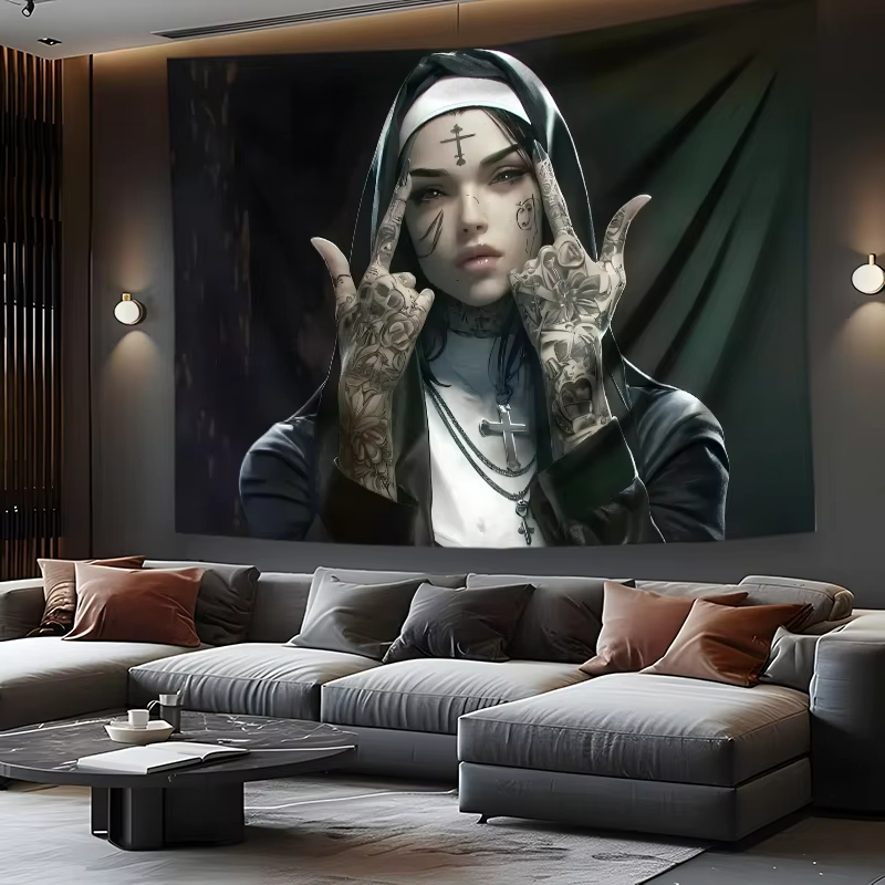 VIKAMA dark tattoo nuns tapest - đánh giá và giá Home Improvement Quotes