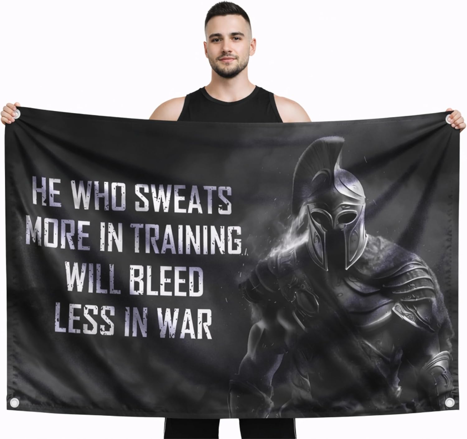 Motivational Spartan Flag - He - đánh giá và giá Home Improvement Quotes