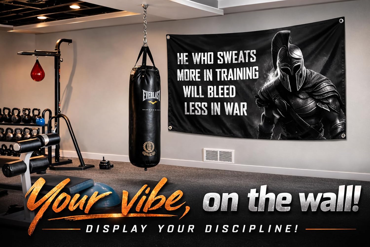 Motivational Spartan Flag - He - đánh giá và giá Home Improvement Quotes