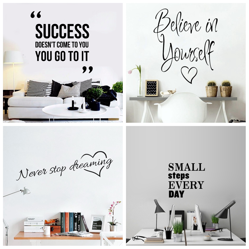 Short Phrase Wall Sticker Wall - đánh giá và giá Home Improvement Quotes