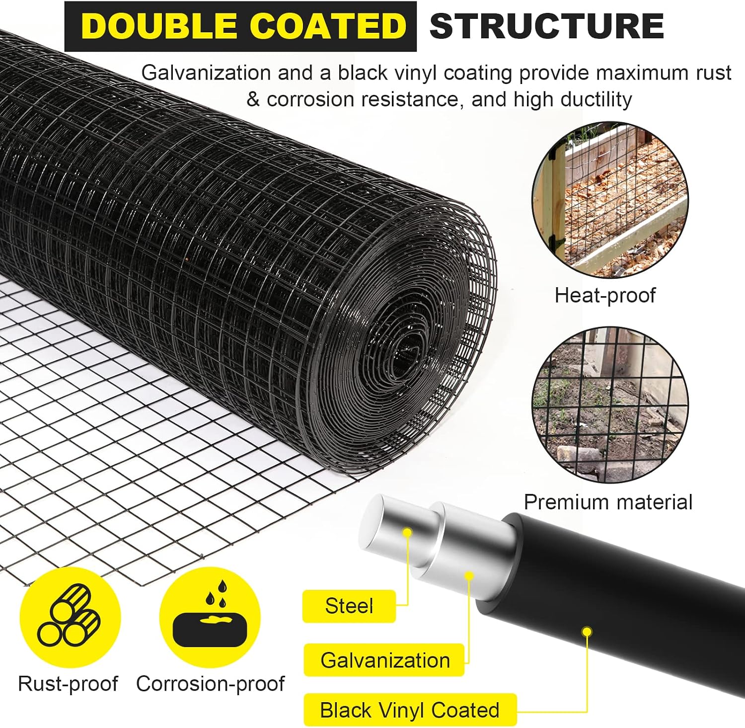 48'' x 50' 1inch Hardware Clot - đánh giá và giá Home Improvement Fence