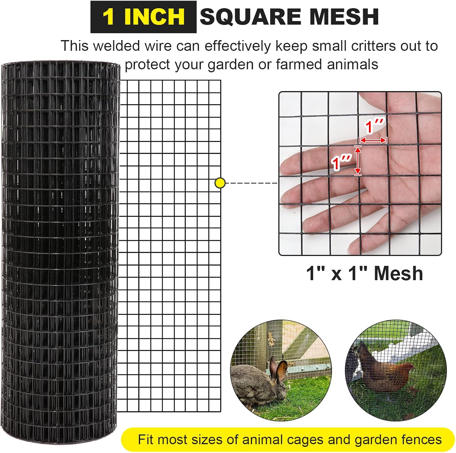 48'' x 50' 1inch Hardware Clot - đánh giá và giá Home Improvement Fence